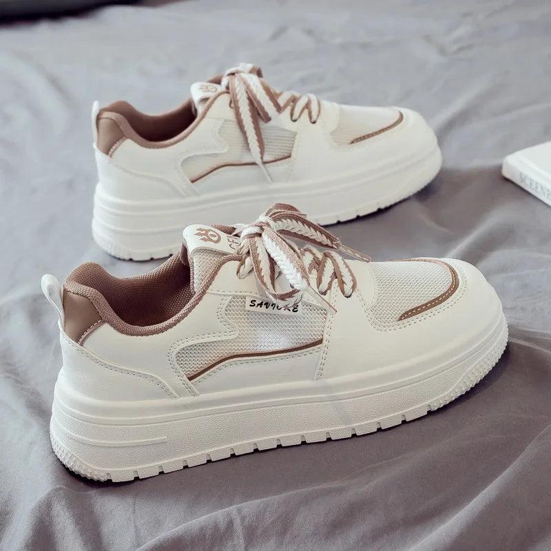 Designer Platform Running Sneakers Women  Tennis shoes Woman Walking Chunky Sneakers white Casual Slip on Vulcanized Shoes