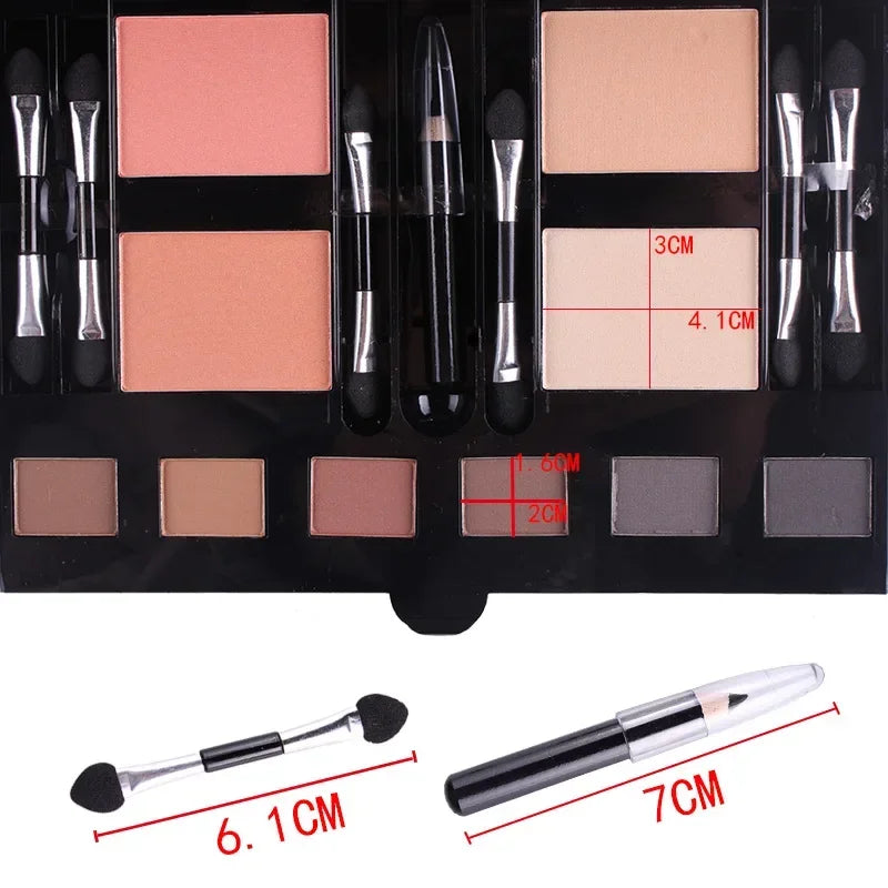 180 Colors Makeup Palette Gift Eyeshadow Powder Blush Lip Stick Cosmetics Kit Eye Primer Luminous Eye Shadow Palette Make Up Set