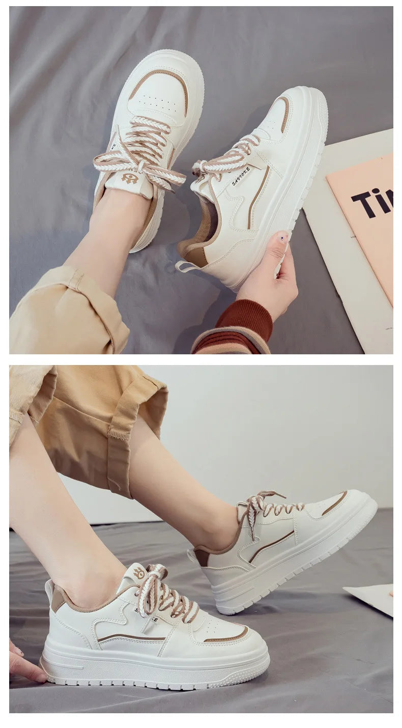 Designer Platform Running Sneakers Women  Tennis shoes Woman Walking Chunky Sneakers white Casual Slip on Vulcanized Shoes