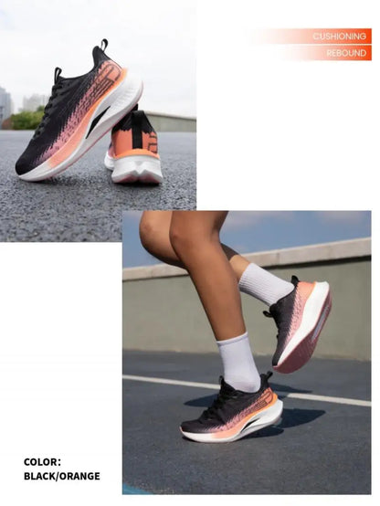 Baasploa Women Professional Running Shoes Outdoor Carbon Plate Non Slip Sports Shoes Female Casual Breathable Jogging Sneakers