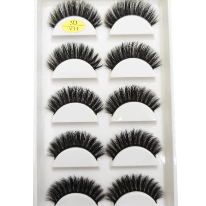 Natural 3D Mink False Eyelashes, Soft Wispy, Fluffy Eye Faux Lashes, Make Up Eyelash, Beauty Cat Cilios, 5 Pairs, 15 Styles