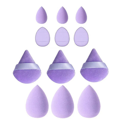 12pcs Makeup Sponge Blender Beauty Egg Soft Cosmetic Puff Foundation Sponges Powder Puff Women Make Up Accessories Beauty Tools