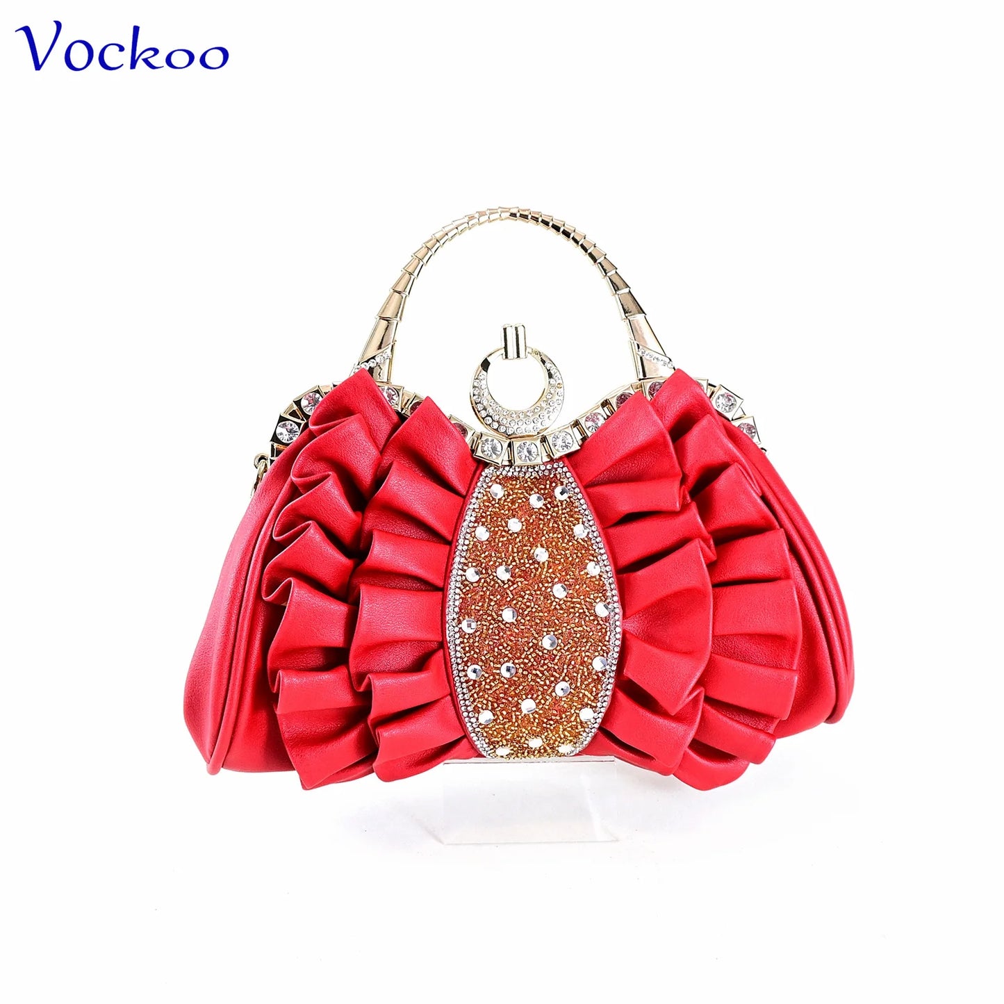 2024 Square Heels New Design Peep Toe Italian Wedding Shoes and Bag Set in Red Color Fashion African Slipper For Party