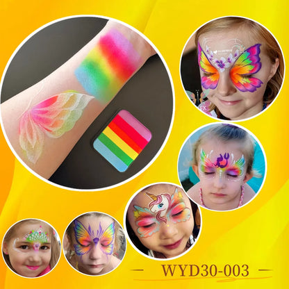 High Quality 20g 30g Splitcake Face Paint Body Art Painting Makeup Rainbow Split Cake Face Cosplay Holiday Make up