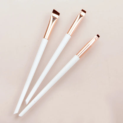 Blade Eyebrow Eyeliner Brush Bevel Flat Fine Brow Contour Make Up Brushes Eyelids Lying Silkworm Brush Professional Makeup Tools