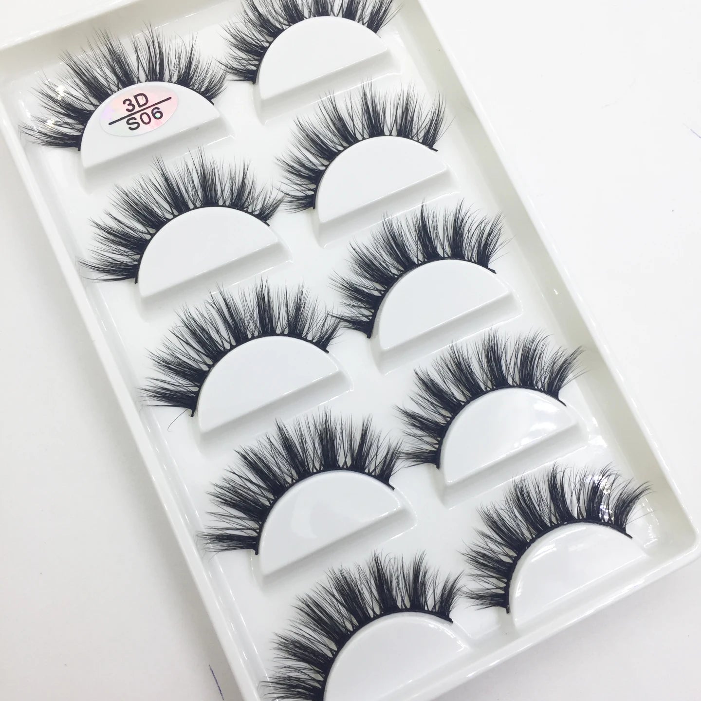 Natural 3D Mink False Eyelashes, Soft Wispy, Fluffy Eye Faux Lashes, Make Up Eyelash, Beauty Cat Cilios, 5 Pairs, 15 Styles