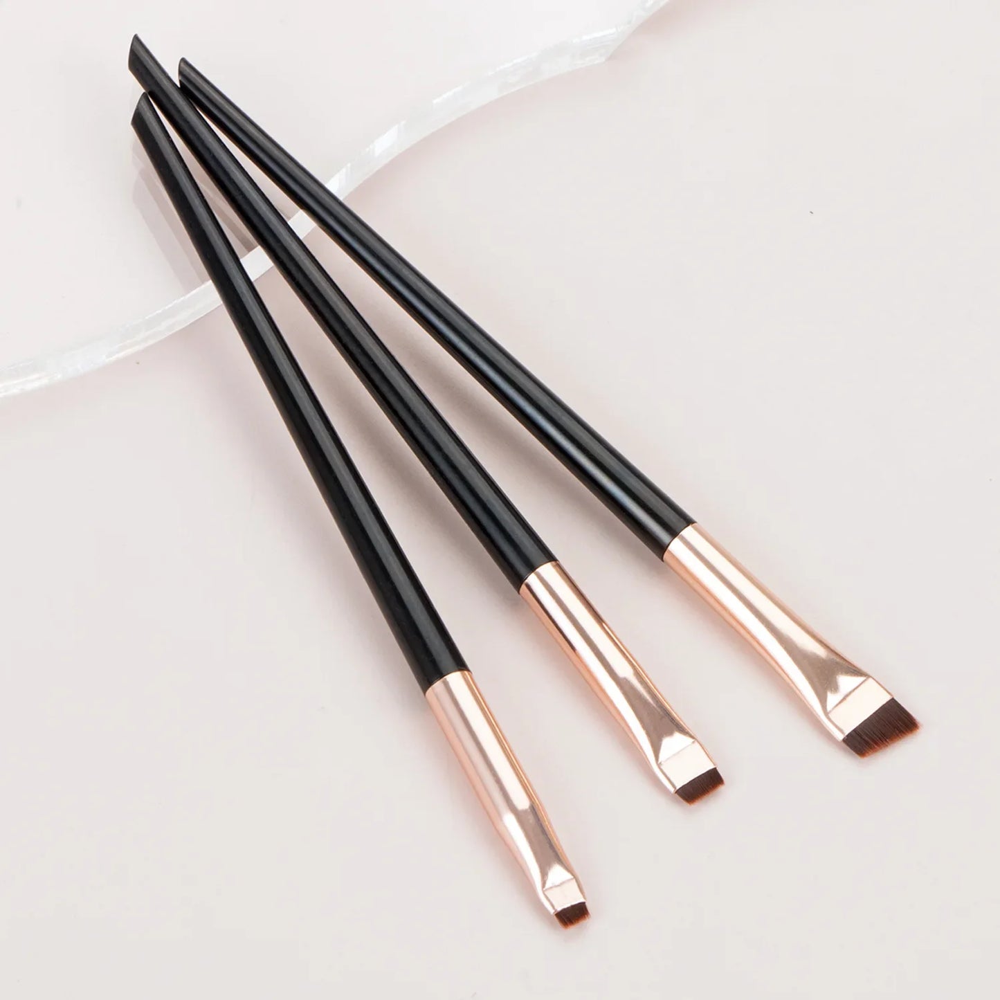 Blade Eyebrow Eyeliner Brush Bevel Flat Fine Brow Contour Make Up Brushes Eyelids Lying Silkworm Brush Professional Makeup Tools