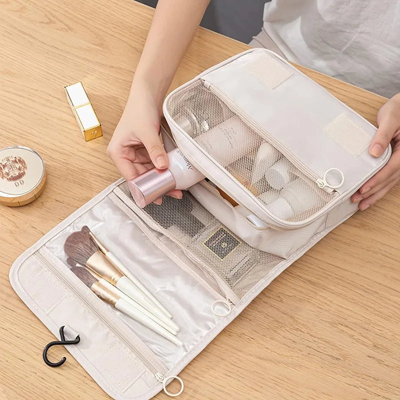 Travel Makeup Bag High Capacity Toiletries Storage Pouch Travel Make Up Organizer Waterproof Beauty Bag Bathroom Wash Bag