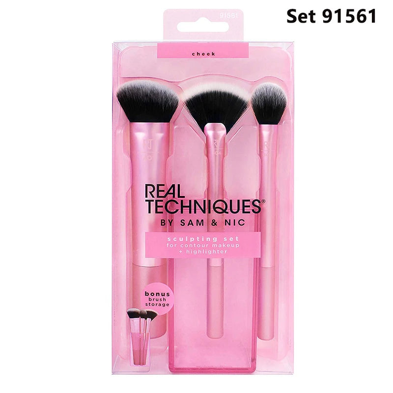 Real Techniques Set Makeup Sponge Set Face Beauty Cosmetic Powder Puff For Foundation Cream Concealer Make Up Blender 91553 RT