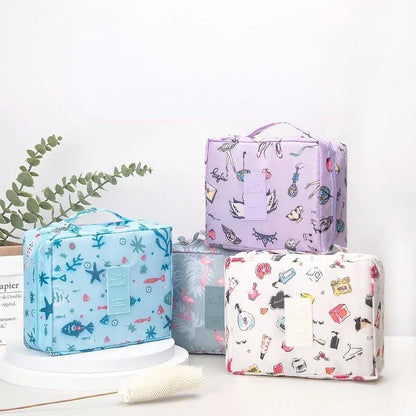 Outdoor Girl Large Makeup Bag for Women Cosmetic Bag Travel Wash Toiletries Organizer Waterproof Female Storage Make Up Cases