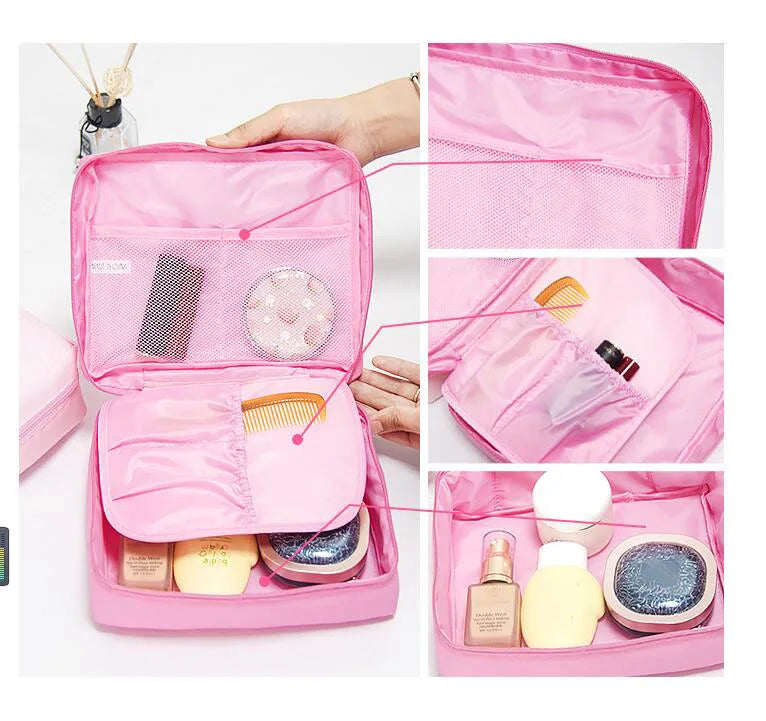 Outdoor Girl Large Makeup Bag for Women Cosmetic Bag Travel Wash Toiletries Organizer Waterproof Female Storage Make Up Cases