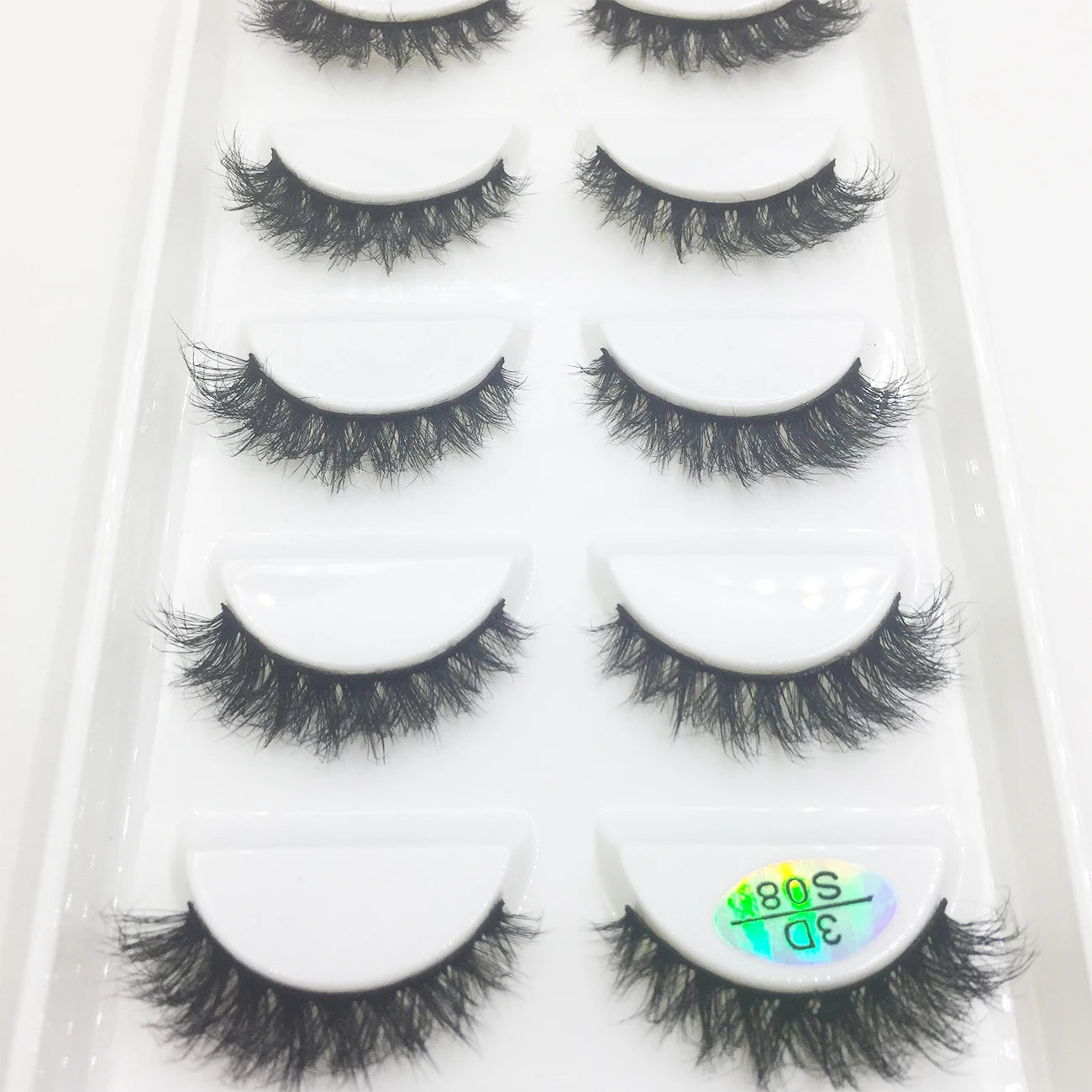 Natural 3D Mink False Eyelashes, Soft Wispy, Fluffy Eye Faux Lashes, Make Up Eyelash, Beauty Cat Cilios, 5 Pairs, 15 Styles