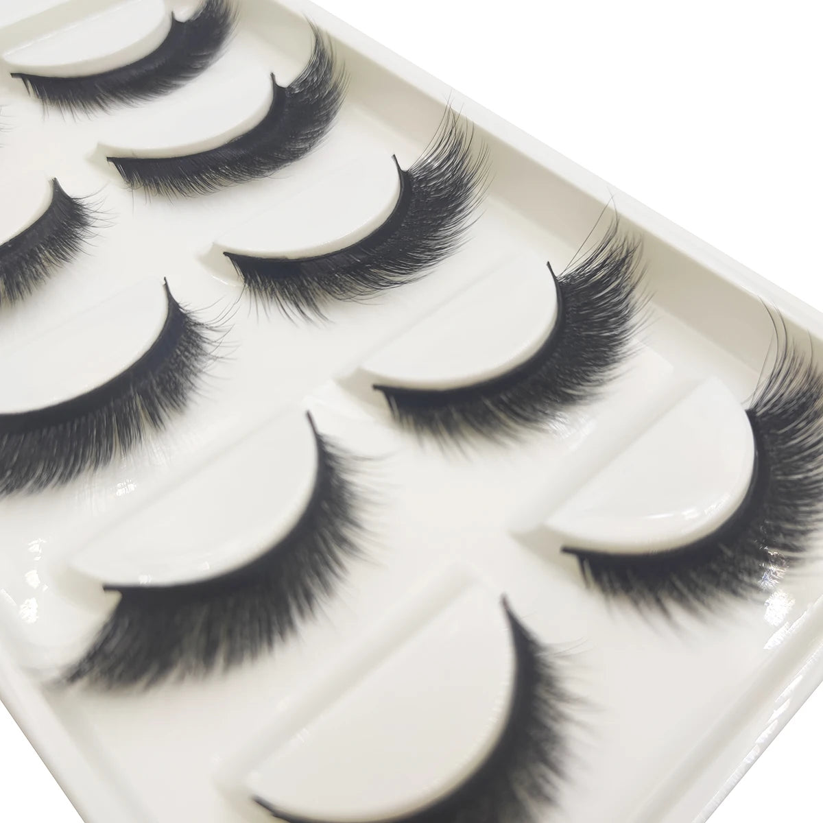 Natural 3D Mink False Eyelashes, Soft Wispy, Fluffy Eye Faux Lashes, Make Up Eyelash, Beauty Cat Cilios, 5 Pairs, 15 Styles