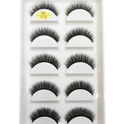 Natural 3D Mink False Eyelashes, Soft Wispy, Fluffy Eye Faux Lashes, Make Up Eyelash, Beauty Cat Cilios, 5 Pairs, 15 Styles