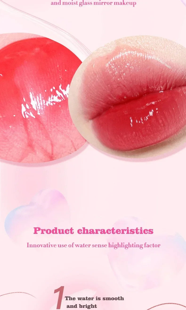 6PCS Moisturizing Lip Gloss Transparent Lip Oil sexy Hydrating Lip lip Cosmetics for Make Up Liquid Lipstick Lips Cosmetics Gift