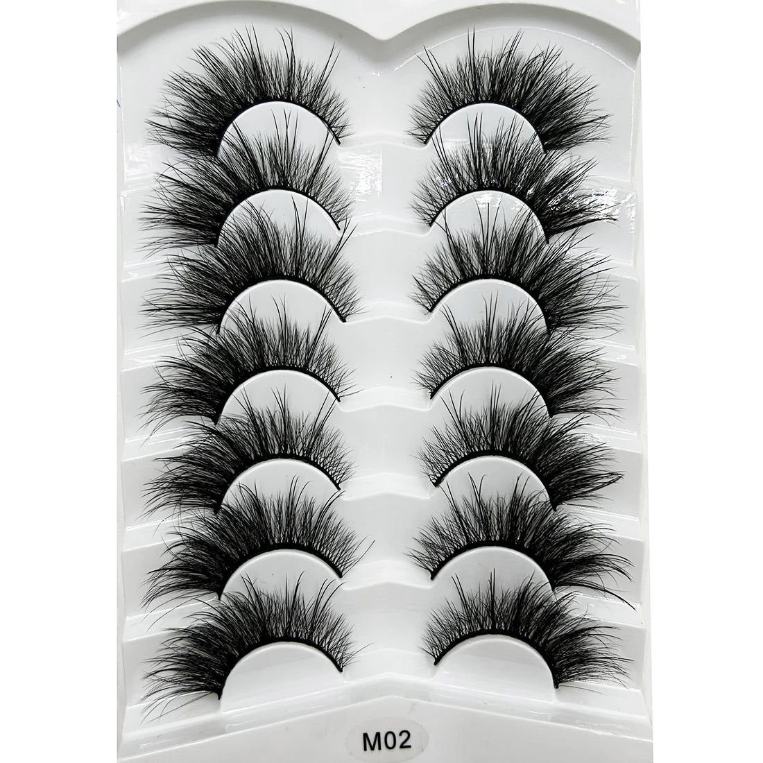 Natural 3D Mink False Eyelashes, Soft Wispy, Fluffy Eye Faux Lashes, Make Up Eyelash, Beauty Cat Cilios, 5 Pairs, 15 Styles