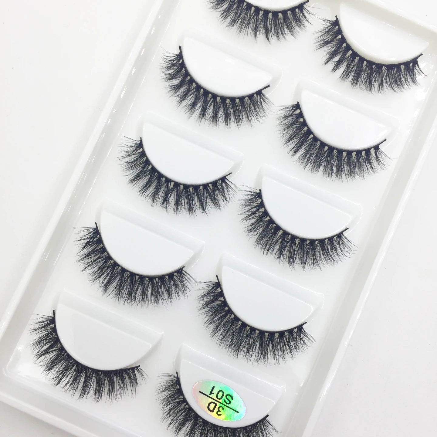 Natural 3D Mink False Eyelashes, Soft Wispy, Fluffy Eye Faux Lashes, Make Up Eyelash, Beauty Cat Cilios, 5 Pairs, 15 Styles