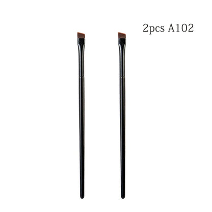 Eyebrow Eyeliner Brush Small Angled Small Angled Eyebrow Liner Brush Brow Contour Brush Make Up Brushes Cosmetics Tools 2pcs