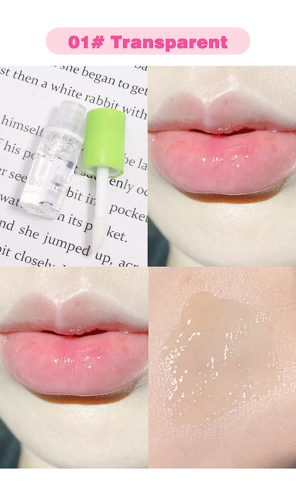 6pcs Set Transparent Lip Oil Moisturizing Lip Gloss Hydrating Lip Glaze Lip Plumper Hydrating Make Up Liquid Lipstick Lips