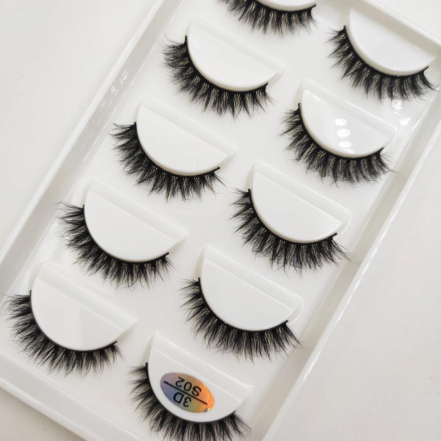 Natural 3D Mink False Eyelashes, Soft Wispy, Fluffy Eye Faux Lashes, Make Up Eyelash, Beauty Cat Cilios, 5 Pairs, 15 Styles