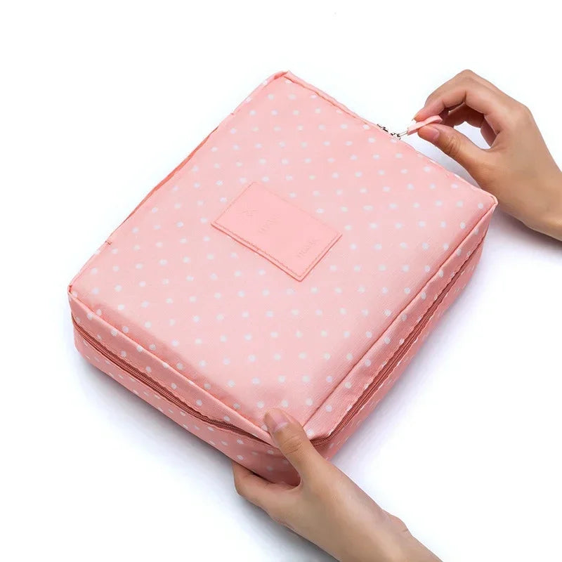 Travel Makeup Bag Storage Cosmetic Bag Women Pouch Organizer Waterproof Toiletries Bag Make Up Cases Female Cosmetic Organizer