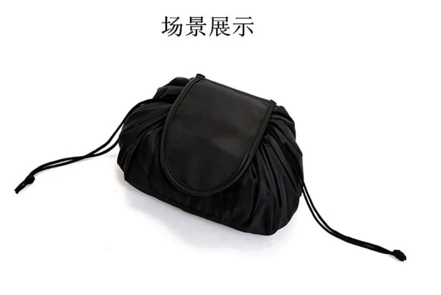 Women Drawstring Cosmetic Bag Travel Storage Makeup Bag Organizer Female Make Up Pouch Portable Waterproof Toiletry Beauty Case