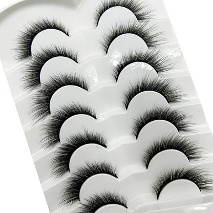 Natural 3D Mink False Eyelashes, Soft Wispy, Fluffy Eye Faux Lashes, Make Up Eyelash, Beauty Cat Cilios, 5 Pairs, 15 Styles