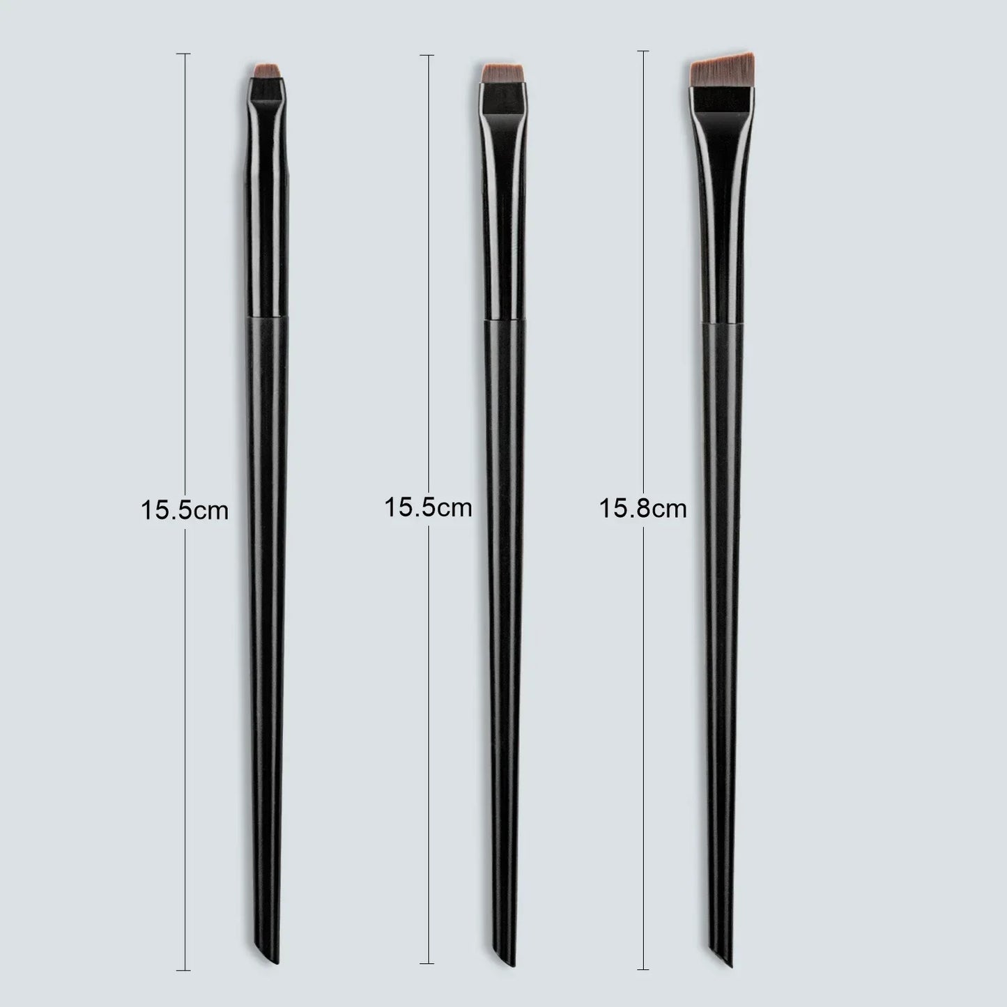 Blade Eyebrow Eyeliner Brush Bevel Flat Fine Brow Contour Make Up Brushes Eyelids Lying Silkworm Brush Professional Makeup Tools