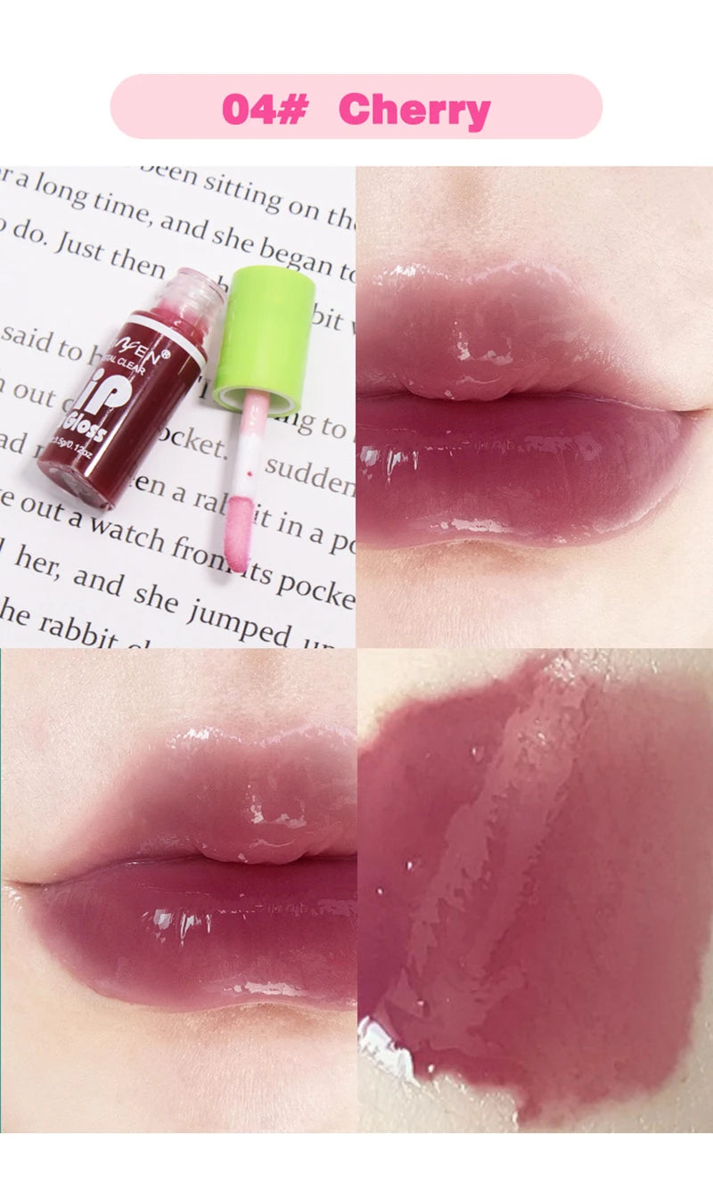 6pcs Set Transparent Lip Oil Moisturizing Lip Gloss Hydrating Lip Glaze Lip Plumper Hydrating Make Up Liquid Lipstick Lips