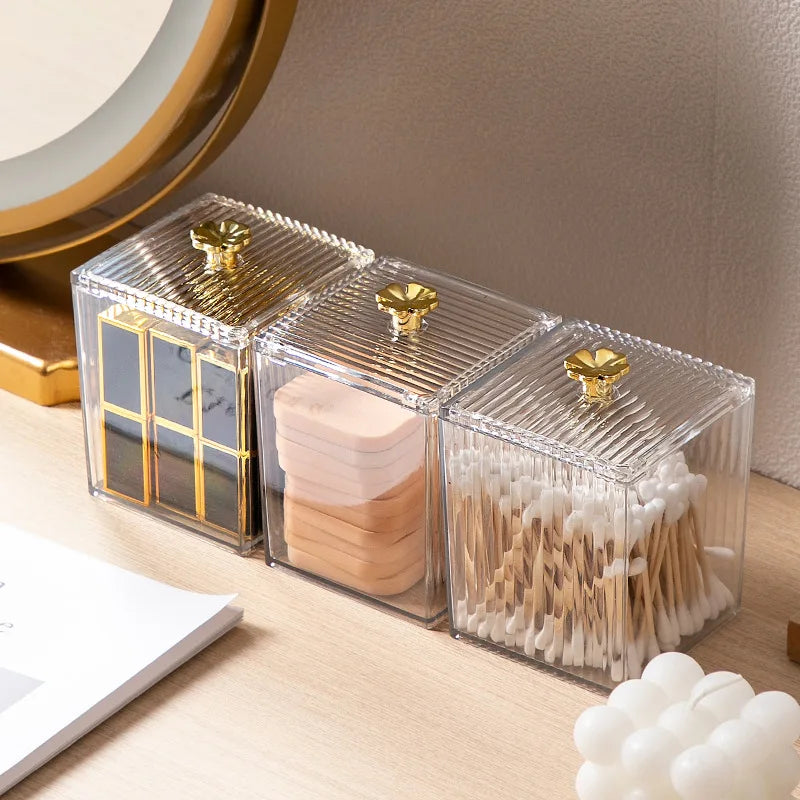 Make Up Organizer Plastic Makeup Brush Pot Storage Acrylic For Cosmetics Holder Desk Cosmetic Storage Container