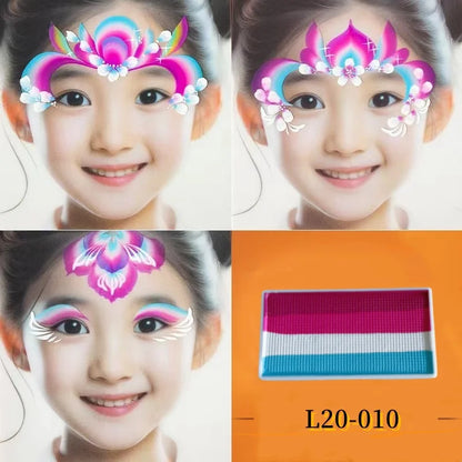 High Quality 20g 30g Splitcake Face Paint Body Art Painting Makeup Rainbow Split Cake Face Cosplay Holiday Make up