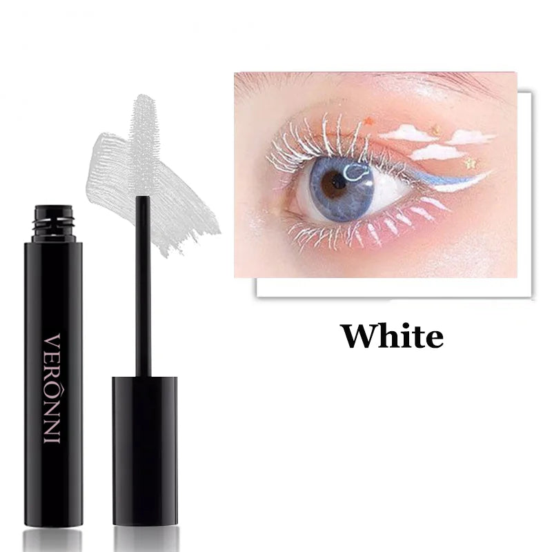 Color Mascara Eyelashes Lengthening Mascara 4D Silk Fiber Waterproof Curling Mascara Black Eyelashes Extension Make Up Cosmetics