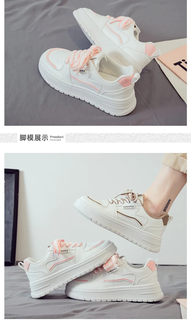 Designer Platform Running Sneakers Women  Tennis shoes Woman Walking Chunky Sneakers white Casual Slip on Vulcanized Shoes