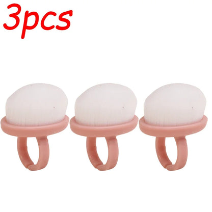 1-9pcs Ring-shaped Brush for Nail Dust Cleaning Professional Nail Dust Brush Buckle Brush Oval Gel Make Up Tool Manicure Brushes