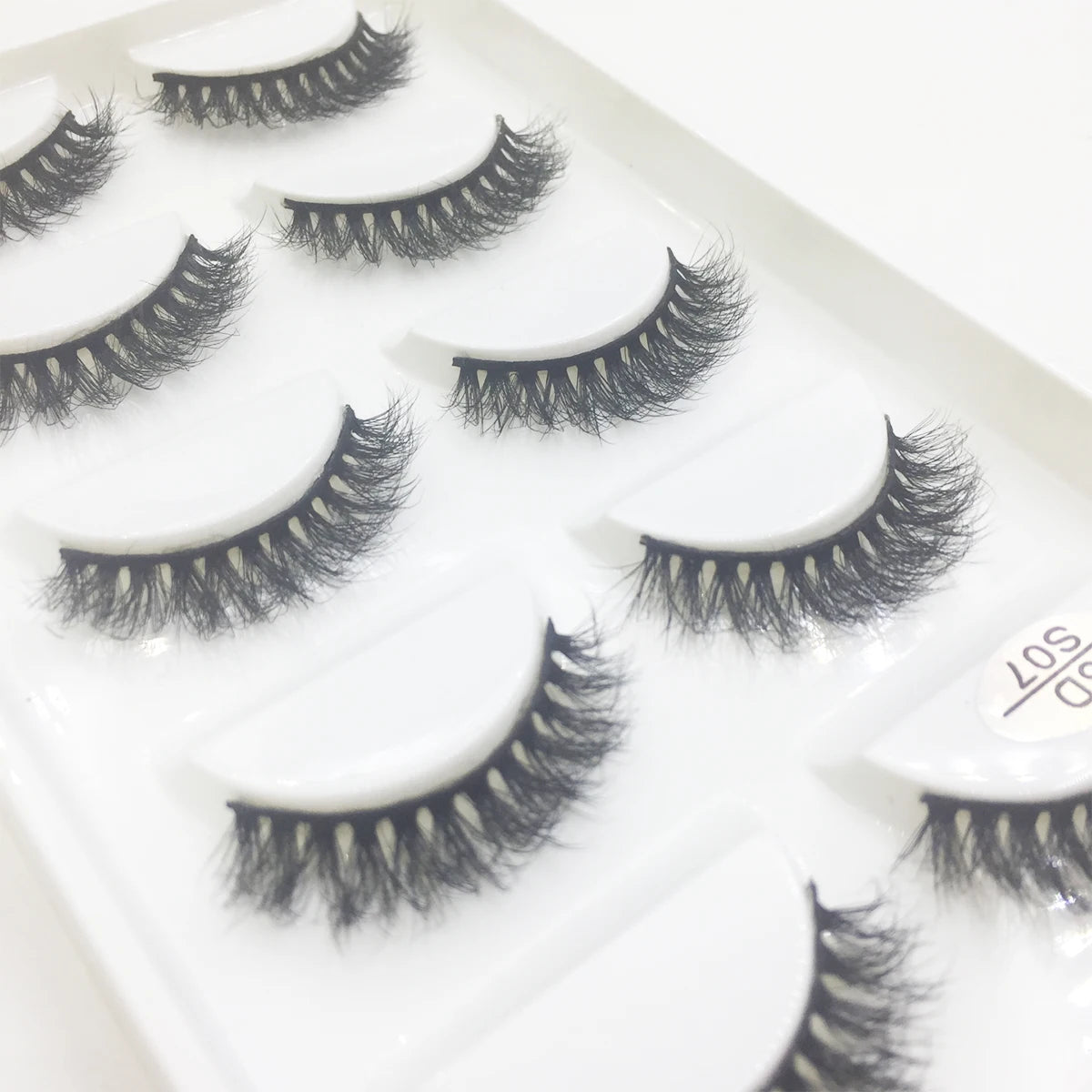 Natural 3D Mink False Eyelashes, Soft Wispy, Fluffy Eye Faux Lashes, Make Up Eyelash, Beauty Cat Cilios, 5 Pairs, 15 Styles