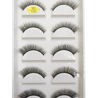 Natural 3D Mink False Eyelashes, Soft Wispy, Fluffy Eye Faux Lashes, Make Up Eyelash, Beauty Cat Cilios, 5 Pairs, 15 Styles