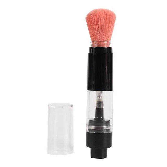 Portable Travel Makeup Brushes Face Cosmetic Foundation Blush Make Up Brush Retractable Refillable Cosmetic Powder Storage Brush