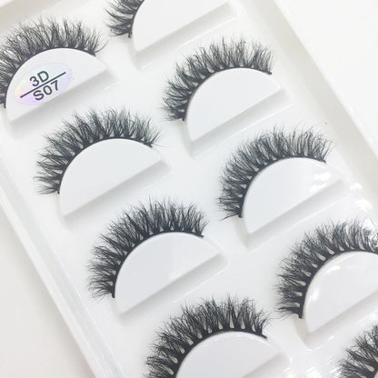 Natural 3D Mink False Eyelashes, Soft Wispy, Fluffy Eye Faux Lashes, Make Up Eyelash, Beauty Cat Cilios, 5 Pairs, 15 Styles