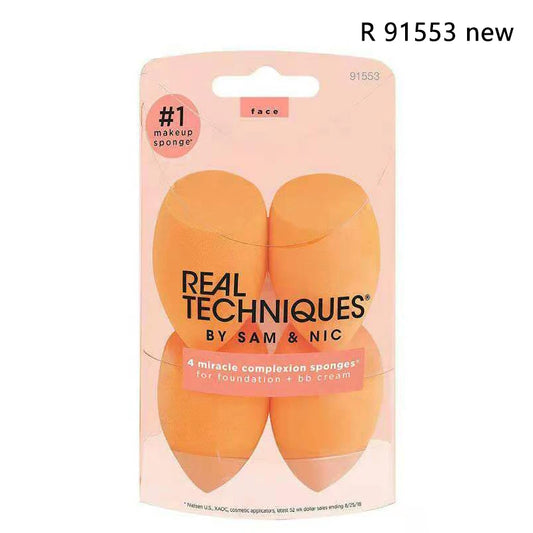 Real Techniques Set Makeup Sponge Set Face Beauty Cosmetic Powder Puff For Foundation Cream Concealer Make Up Blender 91553 RT