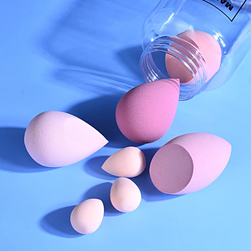 7pcs Makeup Sponge Dry Wet Dual-use Beauty Egg Cosmetic Puff Foundation Sponges Powder Puffs Women Cosmetic Make Up Beauty Tools