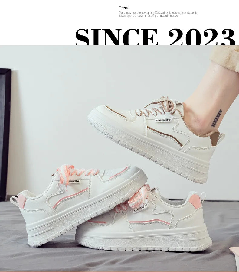 Designer Platform Running Sneakers Women  Tennis shoes Woman Walking Chunky Sneakers white Casual Slip on Vulcanized Shoes