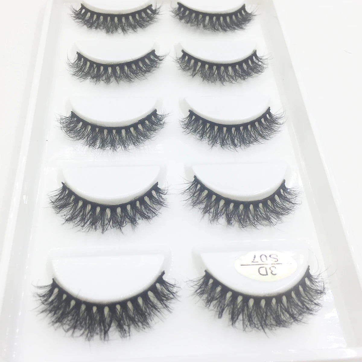 Natural 3D Mink False Eyelashes, Soft Wispy, Fluffy Eye Faux Lashes, Make Up Eyelash, Beauty Cat Cilios, 5 Pairs, 15 Styles