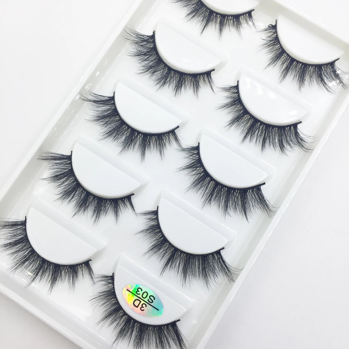 Natural 3D Mink False Eyelashes, Soft Wispy, Fluffy Eye Faux Lashes, Make Up Eyelash, Beauty Cat Cilios, 5 Pairs, 15 Styles