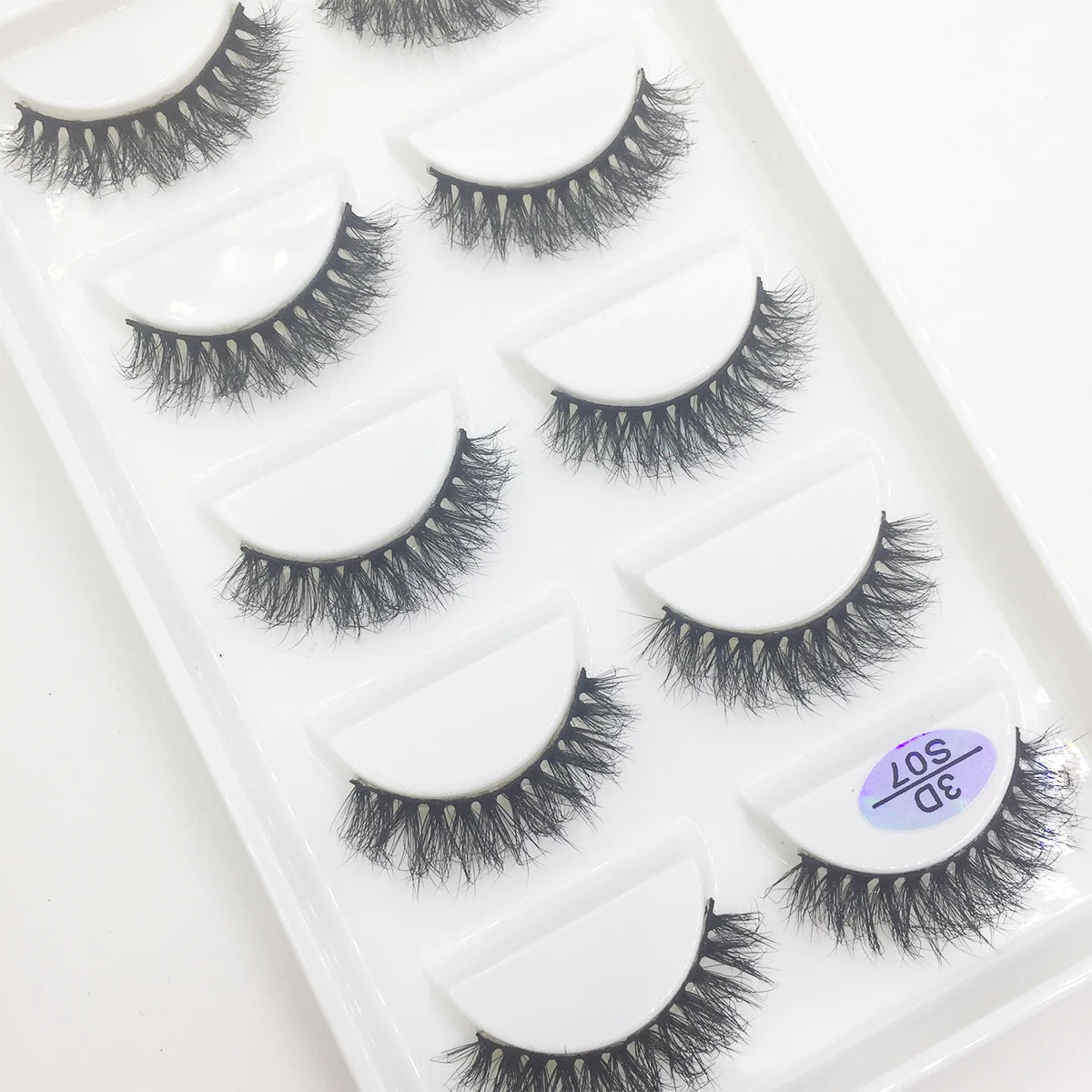 Natural 3D Mink False Eyelashes, Soft Wispy, Fluffy Eye Faux Lashes, Make Up Eyelash, Beauty Cat Cilios, 5 Pairs, 15 Styles