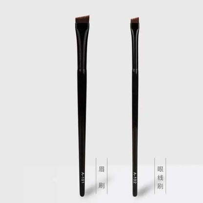 Eyebrow Eyeliner Brush Small Angled Small Angled Eyebrow Liner Brush Brow Contour Brush Make Up Brushes Cosmetics Tools 2pcs