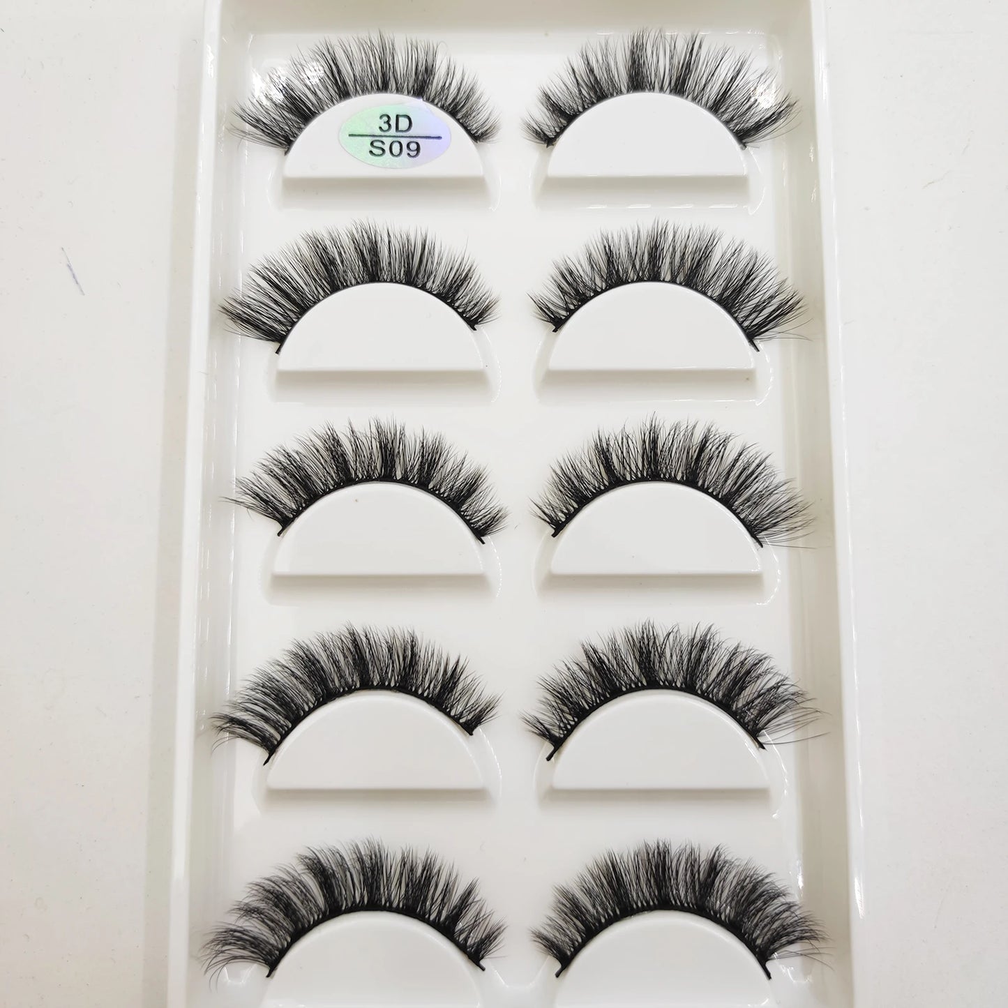 Natural 3D Mink False Eyelashes, Soft Wispy, Fluffy Eye Faux Lashes, Make Up Eyelash, Beauty Cat Cilios, 5 Pairs, 15 Styles