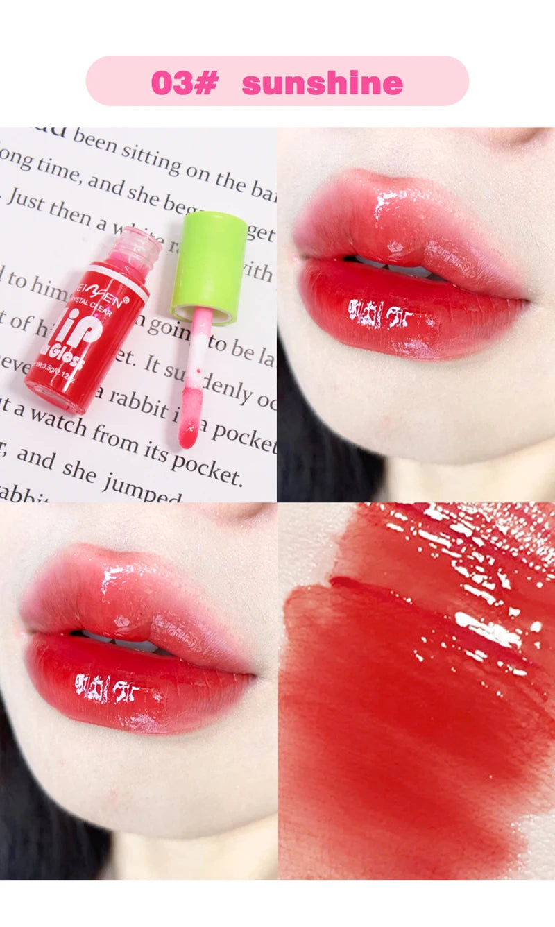 6pcs Set Transparent Lip Oil Moisturizing Lip Gloss Hydrating Lip Glaze Lip Plumper Hydrating Make Up Liquid Lipstick Lips