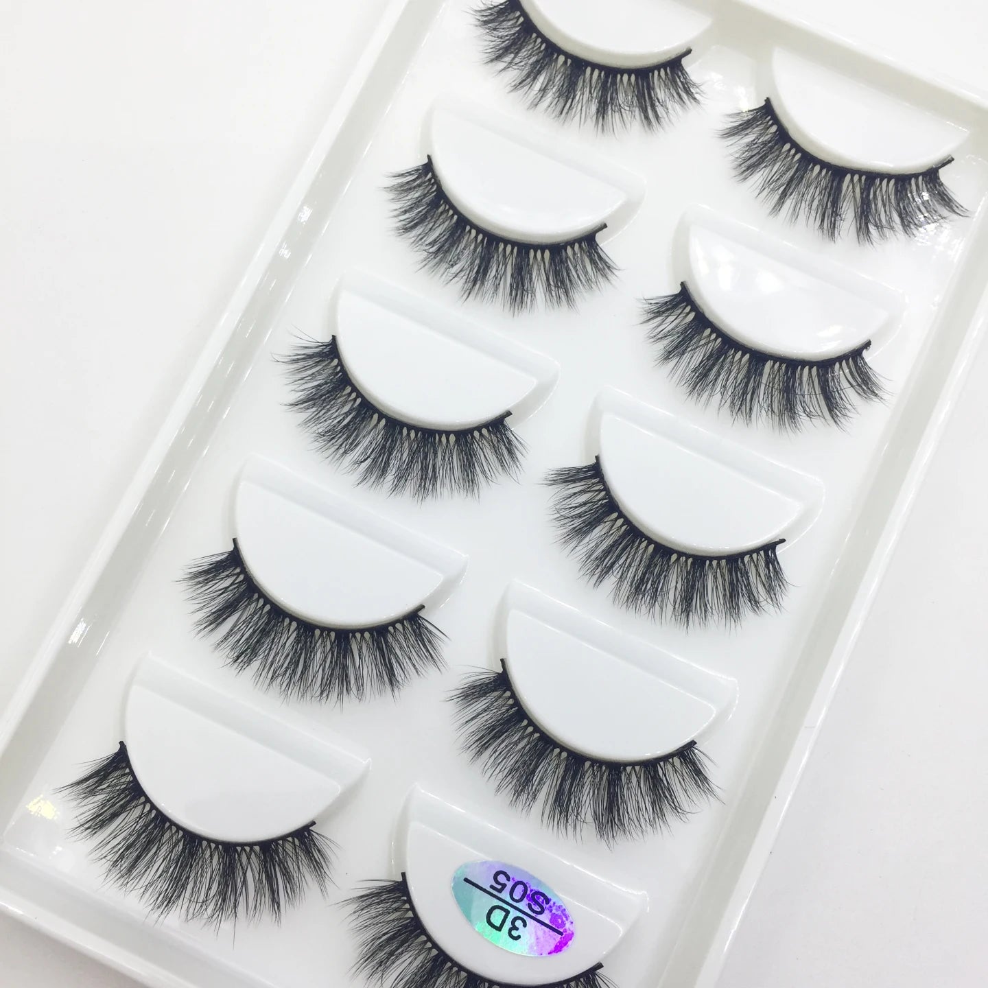 Natural 3D Mink False Eyelashes, Soft Wispy, Fluffy Eye Faux Lashes, Make Up Eyelash, Beauty Cat Cilios, 5 Pairs, 15 Styles