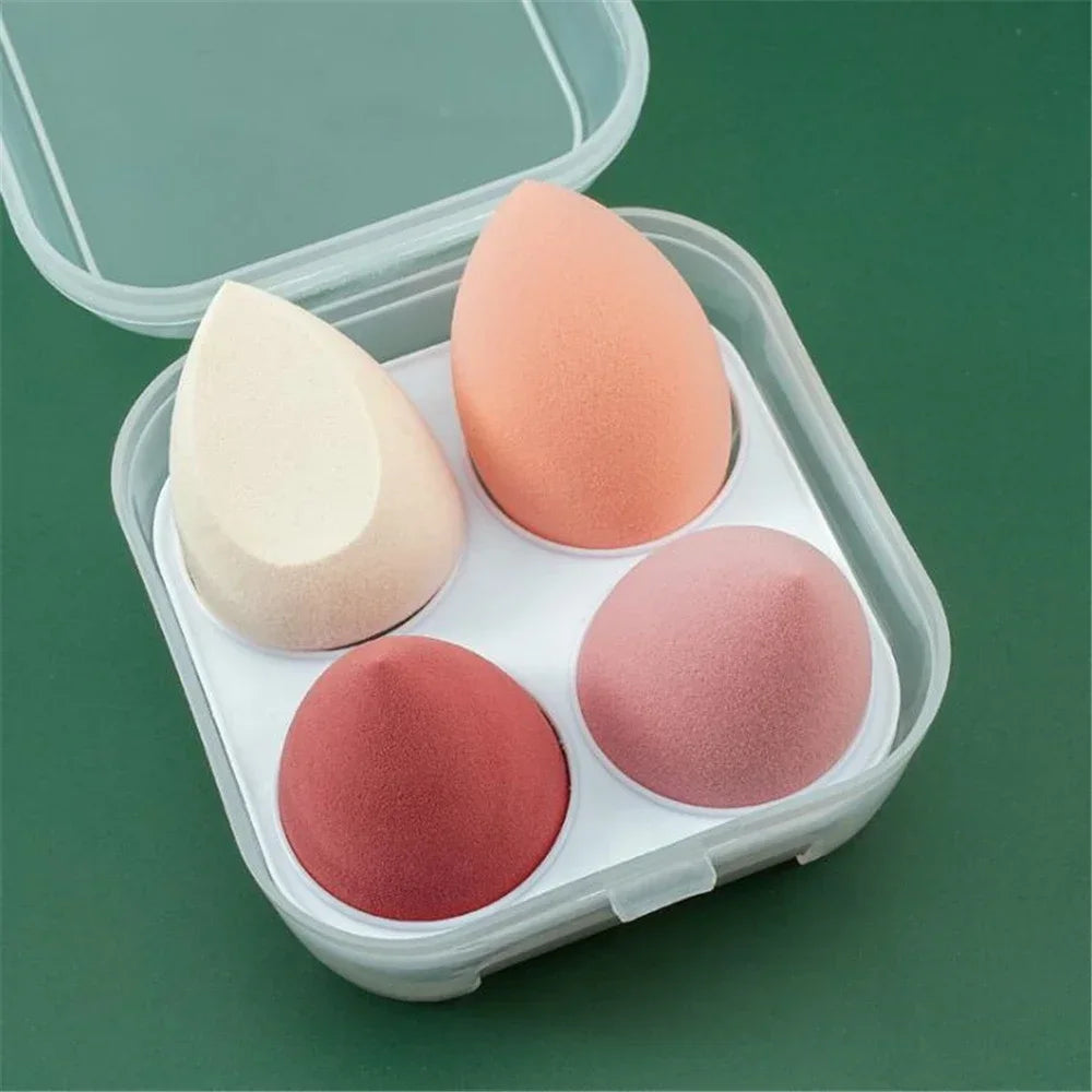 4pcs/set Makeup Sponge Blender Beauty Egg Cosmetic Puff Foundation Sponges Powder Puffs Women Make Up Accessories