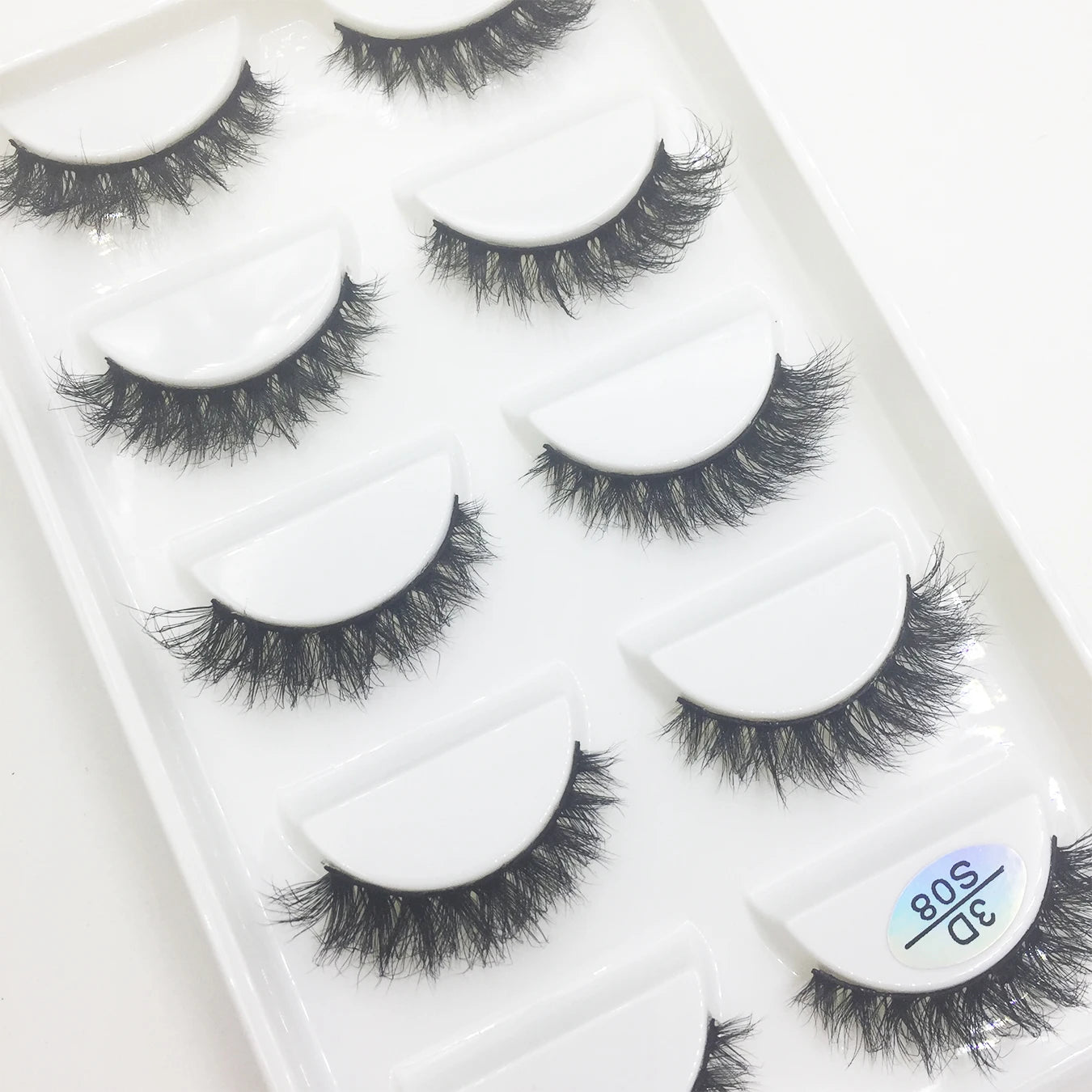 Natural 3D Mink False Eyelashes, Soft Wispy, Fluffy Eye Faux Lashes, Make Up Eyelash, Beauty Cat Cilios, 5 Pairs, 15 Styles